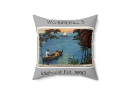 Vintage Landscape Square Pillow
